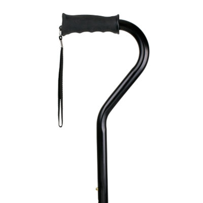Carex Ergo Offset Cane, Black, 1 ea