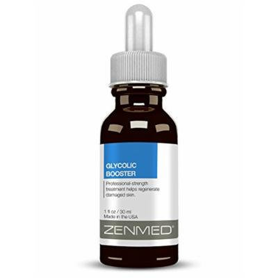ZENMED Glycolic Acid Serum At Home Peel Lactic Hyaluronic Alpha Hydroxy 1oz