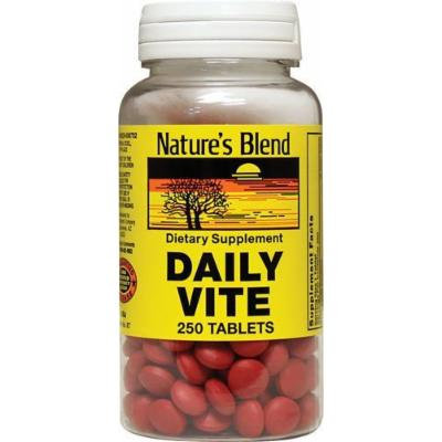 Nature`s Blend Daily Vite Tablets 250 CT (PACK OF 2)