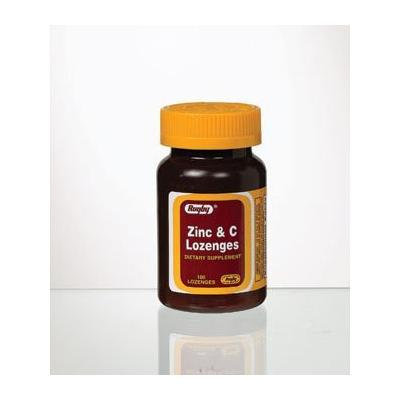 Rugby Zinc WITH Vitamin C Lozenges 30-15mg, 100 CT (PACK OF 2)