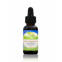 Vitamin C Serum (20%) with Vitamin E & Ferulic Acid , Natural & Organic Skin Care , 11% Hyaluronic Acid , Best Vitamin C Serum for Face (1oz)
