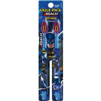 Reach Batman Toothbrush, Soft, Value Pack, 2 Count (Pack of 6)