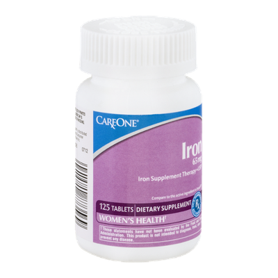 CareOne Iron Supplement Tablets 65 mg