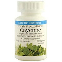 Eclectic Institute Cayenne - 400 mg - 90 Vegetarian/Vegan Capsules