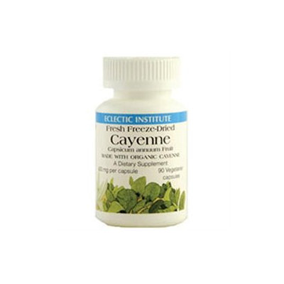 Eclectic Institute Cayenne - 400 mg - 90 Vegetarian/Vegan Capsules