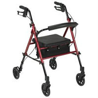 Drive Medical Adjustable Height Rollator with 6