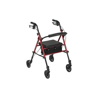 Drive Medical Adjustable Height Rollator with 6