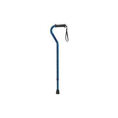 Drive Medical Adjustable Offset Cane w/Gel Grip Blue
