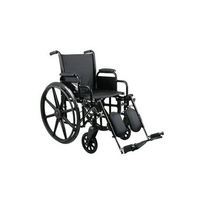 Medline MDS806650N 16 Inch Excel K3 Wheelchair Black