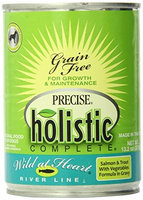 Precise Pet Precise Holistic Completewild At Heart Salmon And Trout Canned Dog Food 13.2 Oz - Case Of 12