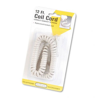Softalk- LLC SOF48100 12ft. Handset Cord- Ivory