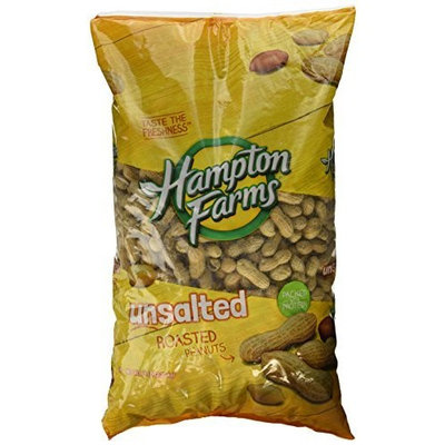 Hampton Farms No Salt Roasted In Shell Peanuts - 5lb Bag