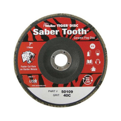 Weiler Weiler - Saber Tooth Ceramic Flap Discs 7