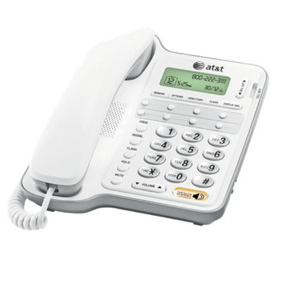 AT&T CL2909 Corded Speakerphone Caller ID- White