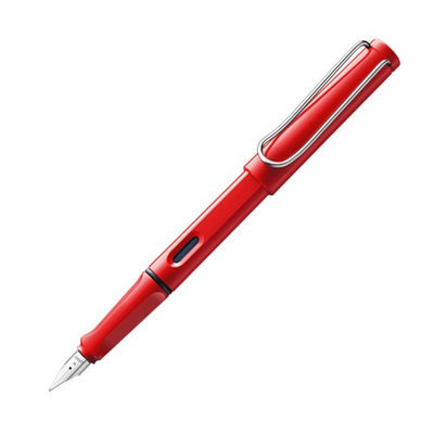 Lamy Safari Fountain Pen Red Broad