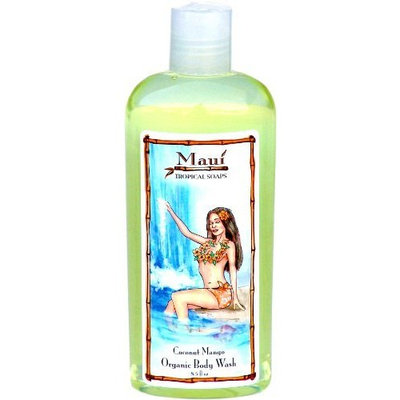Maui Tropical Soaps Hair and Body Wash Coconut Mango, 8.5-Ounce