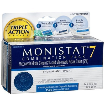 Monistat Combination Pack, 7-Day Cream with Disposable Applicators & External Cream