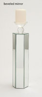 Uma Wood Mirror Cndl Hldr 5W, 19H
