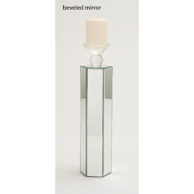 Uma Wood Mirror Cndl Hldr 5W, 19H