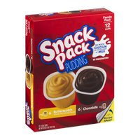 Snack Pack Pudding Cups Family Pack - 12 CT