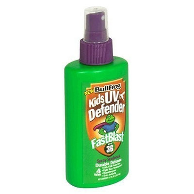Bull Frog Kids Sunblock Spray, Fast Blast SPF 36, UV Defender 4.7 fl oz (138.9 ml)