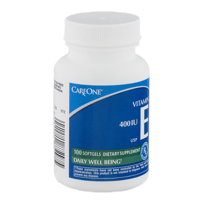 CareOne Vitamin E Softgels 400 IU - 100 CT