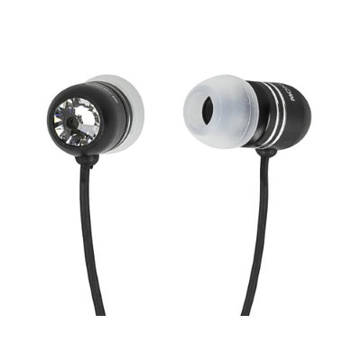 Monoprice 108322 Hi Fi Noise Isolating Stud Earphones Black HEC0FWZ8O-1612