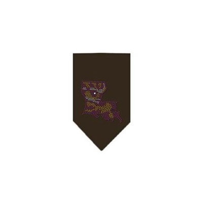 Ahi Lousiana Rhinestone Bandana Cocoa Small