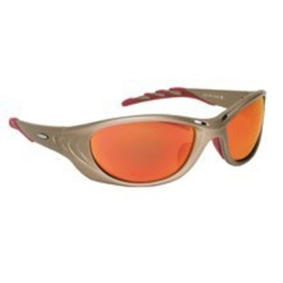 AOSafety Ao Safety Glasses Fuel Series Metallic Sand Frame - Red Mirror Lens