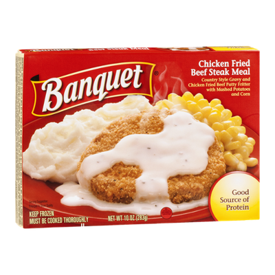 Banquet Chicken Fried Beef Steak Meal