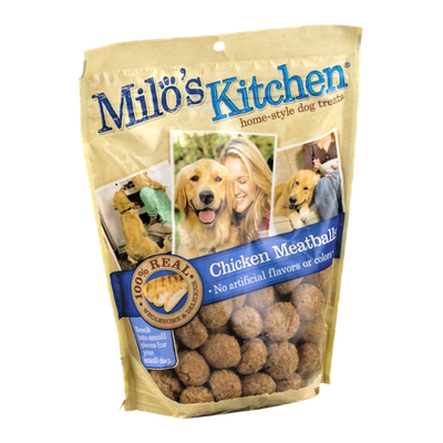 Milo's Kitchen Home-Style Dog Treats Chicken Meatballs