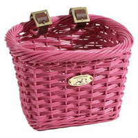 Cycle Force Nantucket Bicycle Basket Co. Gull Collection Rectangle Basket - Pink