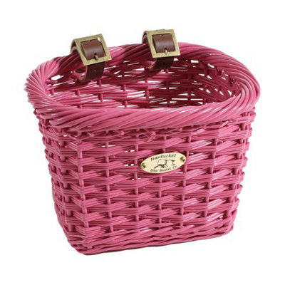 Cycle Force Nantucket Bicycle Basket Co. Gull Collection Rectangle Basket - Pink