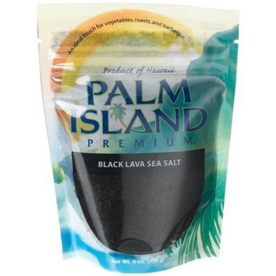 Palm Island Premium Black Lava Sea Salt (6x6Oz)