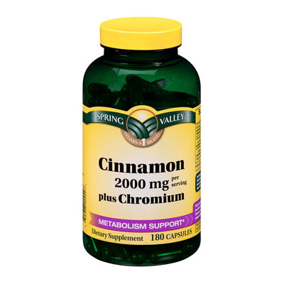 Spring Valley Cinnamon Plus Chromium Capsules 1000mg