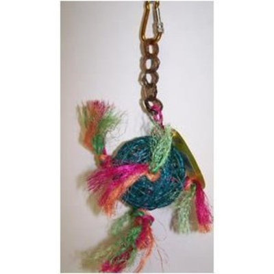 Pet's Choice Pets Choice 463-00203 Hanging 3 in Twine Ball With Sisal Rope Bird Toy
