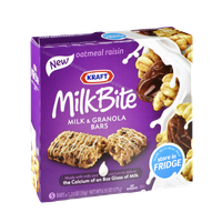Kraft MilkBite Oatmeal Raisin Milk & Granola Bars - 5 CT