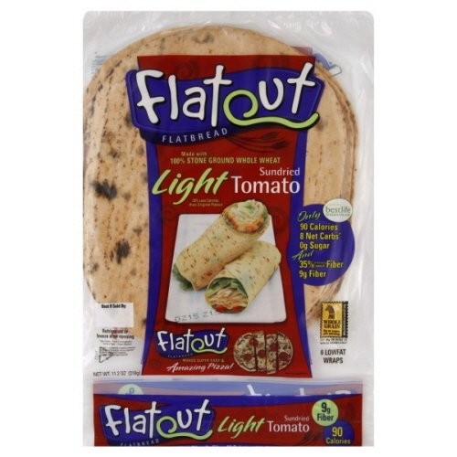 Flatout Flatbread Flatout Light Flatbread Sundried Tomato 11.2 Oz Wraps - 2 Pack