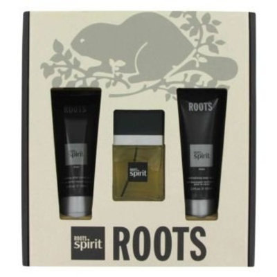 Roots Spirit by Coty Gift Set -- 1.7 oz Eau De Toilette Spray + 3.4 oz After Shave Balm + 3.4 oz Body Wash for Men
