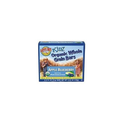 Earth's Best Kidz Organic Whole Grain Bars, Apple Blueberry, 4.4-Ounce Boxes (Pack of 12)