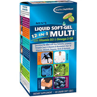 Applied Nutrition Men's Liquid SOft-Gel 12-IN-1 Multi with Vitamin D3 & Omega-3 Oil