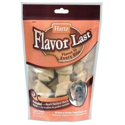 Hartz 5 Pack 3in. Flavor Last Marinated Chicken Flavored Rawhide 01306