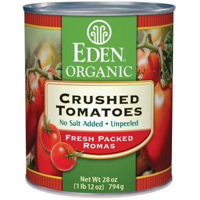 Eden Organic EDEN Crushed Tomatoes, Organic, 28 Ounce (Pack of 6)