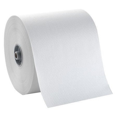 TOUGH GUY 32XR96 Paper Towel Roll,800 ft, White, PK6