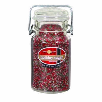 Dean Jacob's Dean Jacobs Holiday Sugar Mix-Glass Jar with Wire, 7.7-Ounce (Pack of 3)