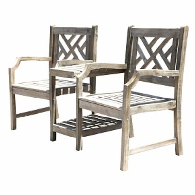 VIFAH Renaissance Atlantic Partner Armchair, Grey, 1 ea