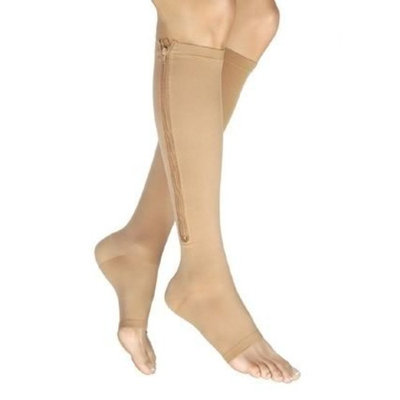 Jobst Vairox 30-40 mmHg Open Toe Knee High Support Sock with Zipper Size: Small A Short