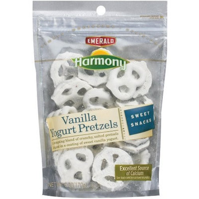 Emerald Harmony Vanilla Yogurt Pretzels, 6-Ounce Bags (Pack of 12)