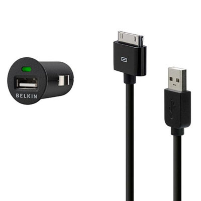 Belkin Micro Auto Charger with Charge Sync Cable