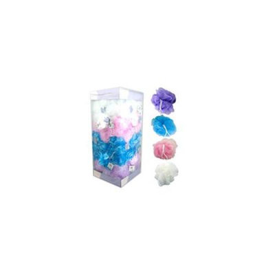 Bulk Buys Nylon mesh body sponge display Case Of 144